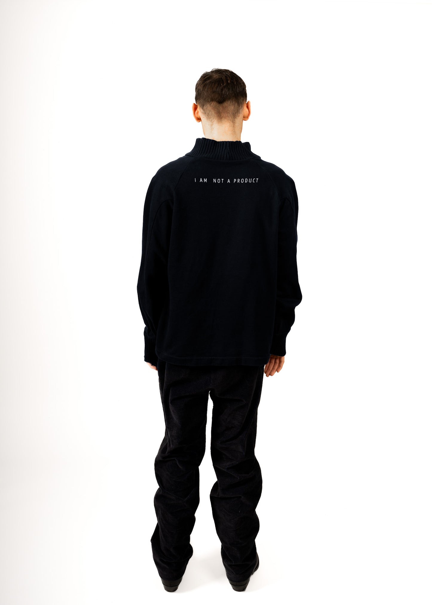I AM NOT A PRODUCT – 100% Organic Cotton Sweater (MALE)