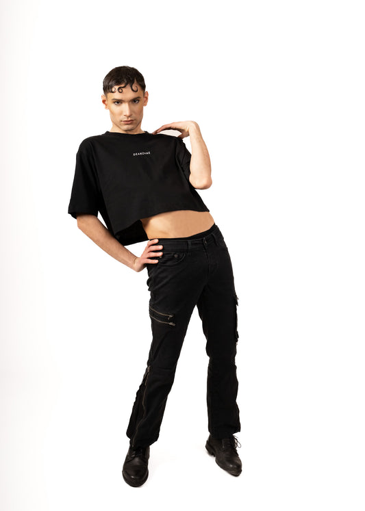 Cropped Oversized T-Shirt - Basic (Unisex)